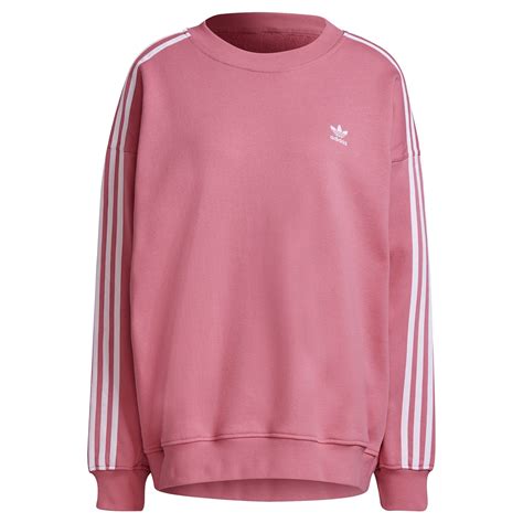 adidas rosa weiße streifen pullover|Rosa .